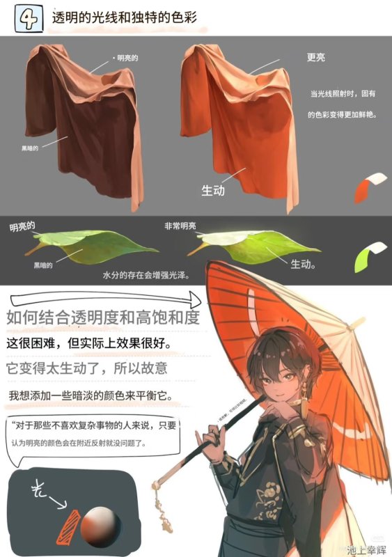 透光固有色色彩平衡技法