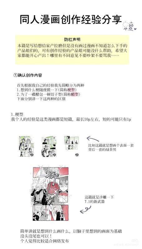 分享一下同人漫画创作经验