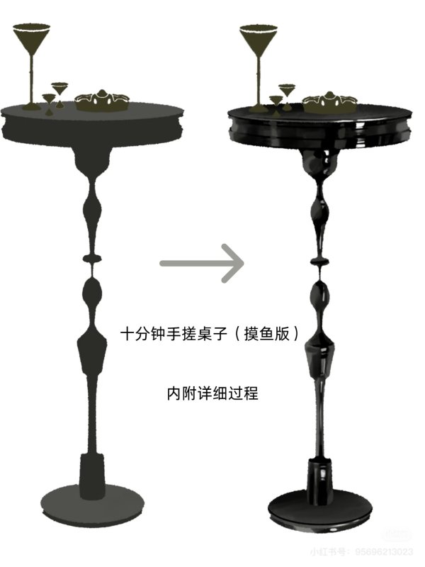 容易出效果的桌子画法（摸鱼版）