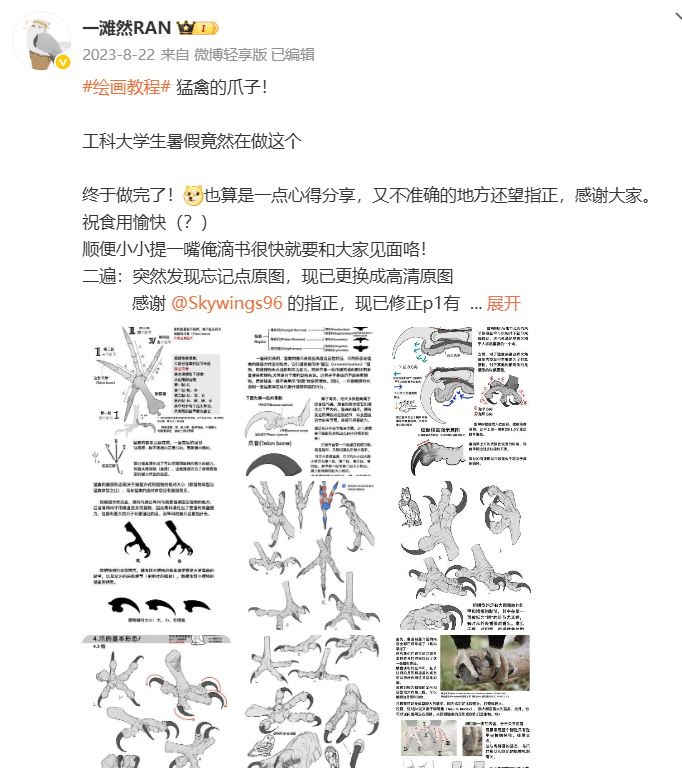 #绘画教程# 猛禽的爪子！