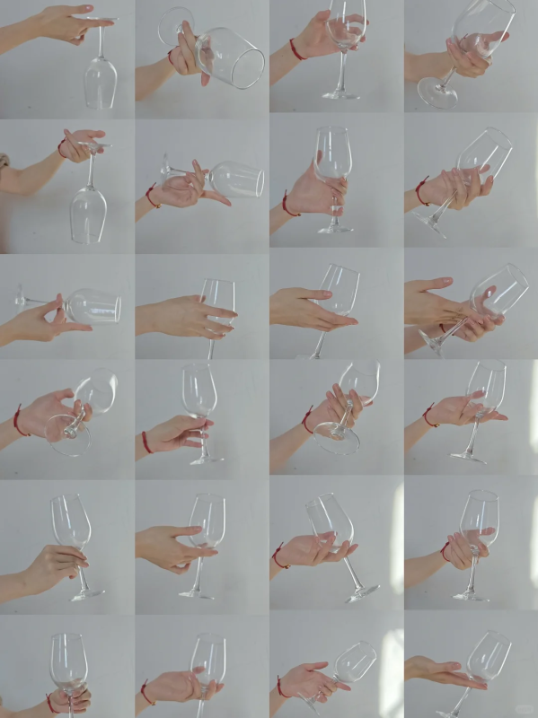 手部与高脚杯的互动