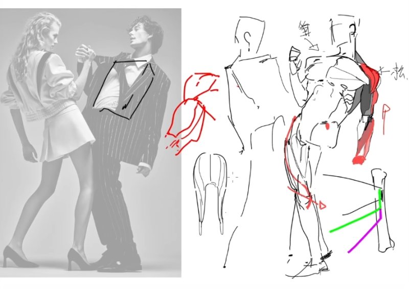 胖虎自己的画人体动态和一点点画肌肉的经验